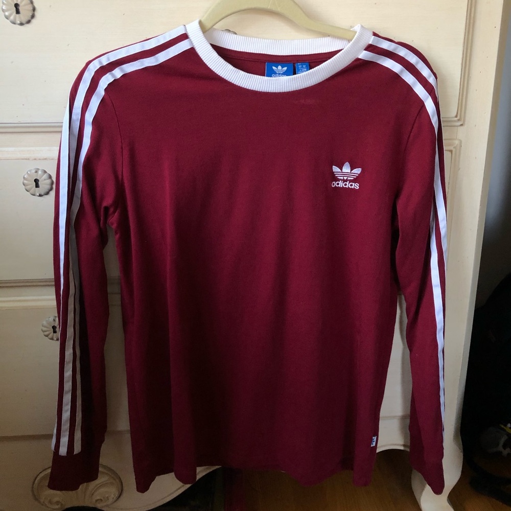 red adidas top